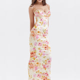 Ivory Floral Maxi Dress
