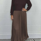 Pleated Panel Dress