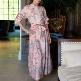 Cotton Linen Flower Dres