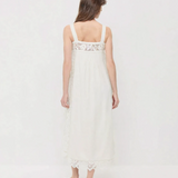 The Lace Linen Midi Dress