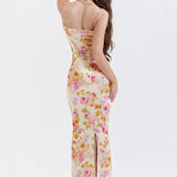 Ivory Floral Maxi Dress