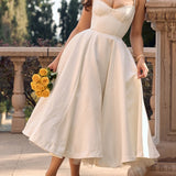 White Tulle Midi Dress