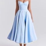 Cinderella Blue Tulle Midi Dress