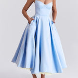 Cinderella Blue Tulle Midi Dress