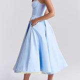 Cinderella Blue Tulle Midi Dress