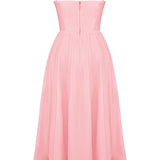 Rose Pink Cotton Corset Sundress