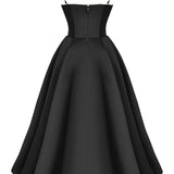 Black Tulle Midi Dress