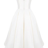 White Tulle Midi Dress