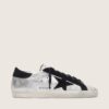 Women's Super-Star sneakers in silver leather | Golden Goose