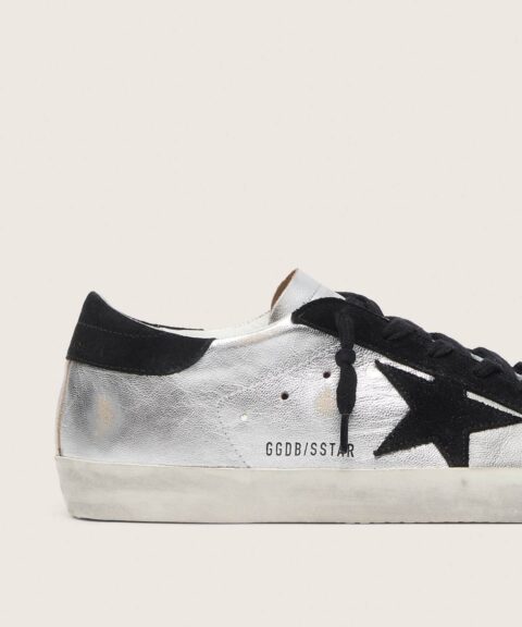 Women's Super-Star sneakers in silver leather | Golden Goose