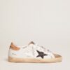 Women's Super-Star with black glitter star and pink heel tab