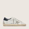 Women's Super-Star with suede star and blue heel tab