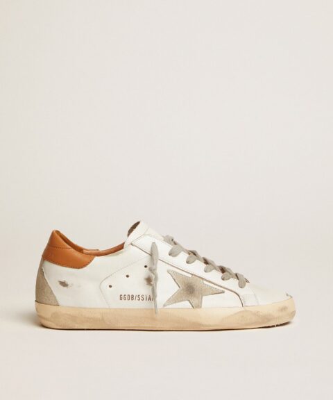 Women's Super-Star sneakers with suede star and brown heel tab