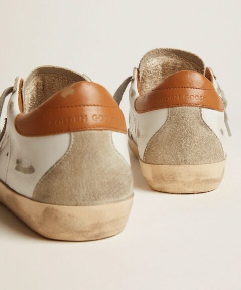 Women's Super-Star sneakers with suede star and brown heel tab