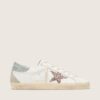 Women's Super-Star LTD with multicolor glitter star and suede heel tab