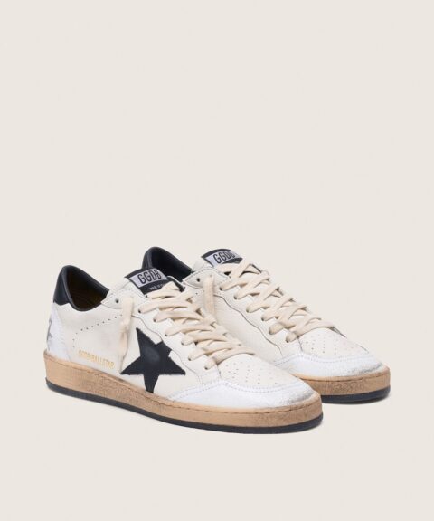 Women's Ball Star in nappa with black star and black heel tab