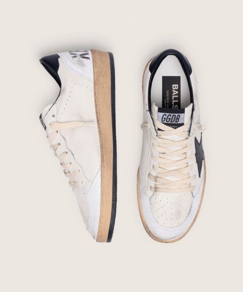 Women's Ball Star in nappa with black star and black heel tab