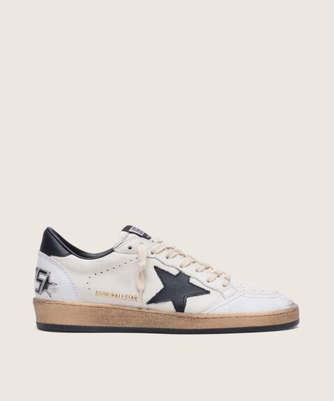 Women's Ball Star in nappa with black star and black heel tab