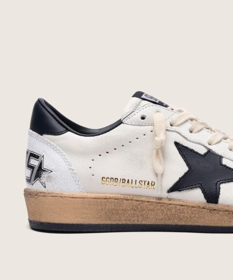 Women's Ball Star in nappa with black star and black heel tab