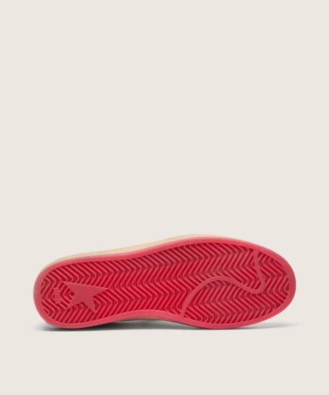 Women's Ball Star Wishes in white leather with a red star and heel tab