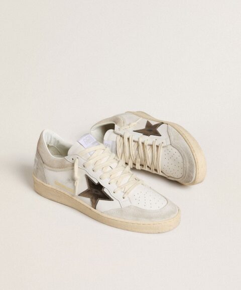 Women's Ball Star with metallic leather star and glossy leather heel tab
