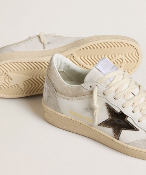 Women's Ball Star with metallic leather star and glossy leather heel tab